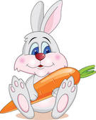 кролик, морковь