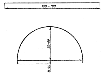 Заготовка для дужки и готовая опорная дужка для установки в поле