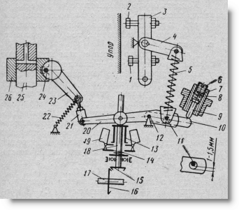 схема регулятора тракторного двигателя Д-21 (топливного насоса НД-21/4)