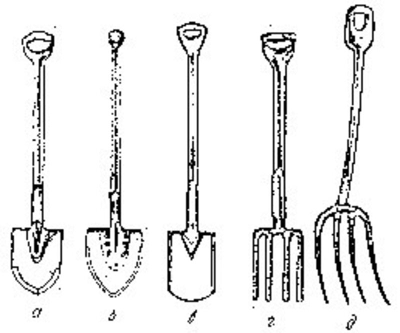Лопаты и вилы фото