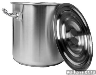 Кастрюля 60 литров нерж с крышкой. В наличие 2 шт. г Москва. Размер 45 см / 45 см. Для индукции не подойдет. 