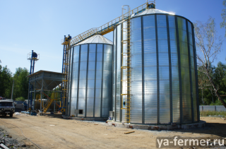 Бункер (силос) для зерна с плоским днищем БЗП